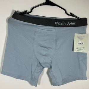 Tommy John Boxer Pima Cotton Stretch Fabric Size L Color Blue Fog